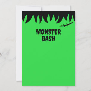 Frankensteins Monster näht Narben und Haare Einladung