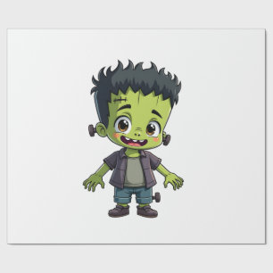 Frankensteins Monster - Süßes Halloween-Cartoon-Sh Geschenkpapier