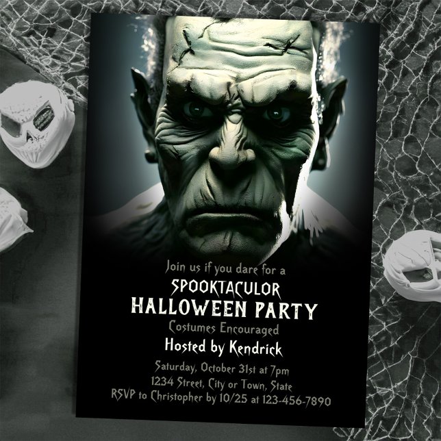 Frankensteins Party zu Halloween-Kostümen Einladung (Von Creator hochgeladen)