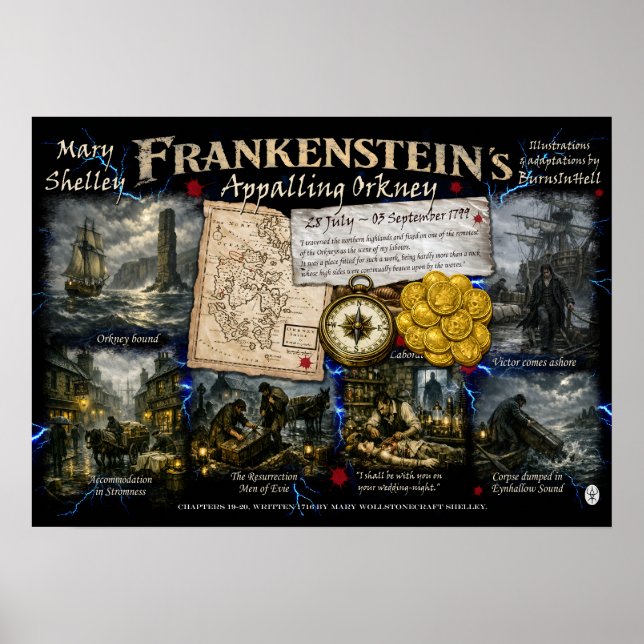Frankensteins schreckliches Orkney von BurnsInHell Poster (Vorne)