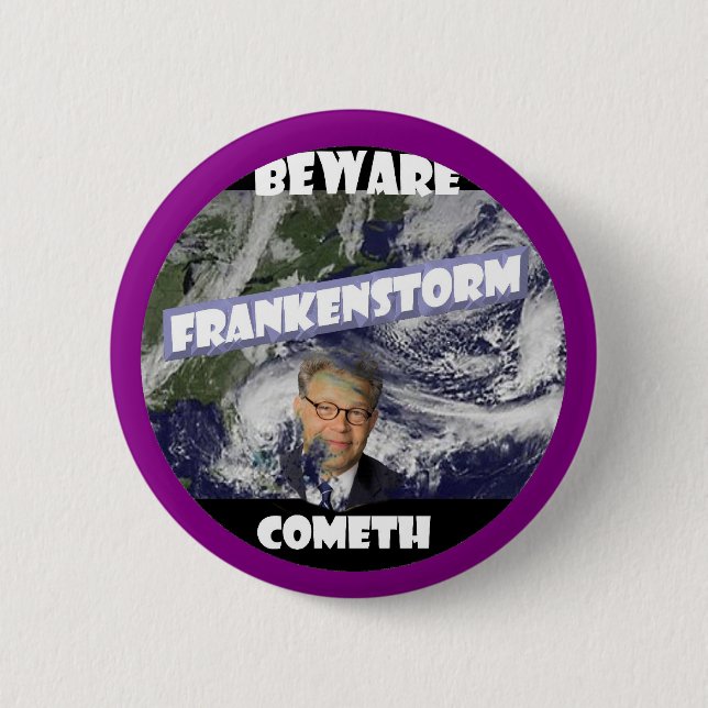 Frankenstorm Button (Vorderseite)