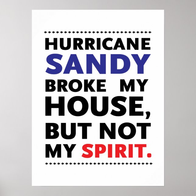 Frankenstorm Hurricane Sandy Poster (Vorne)