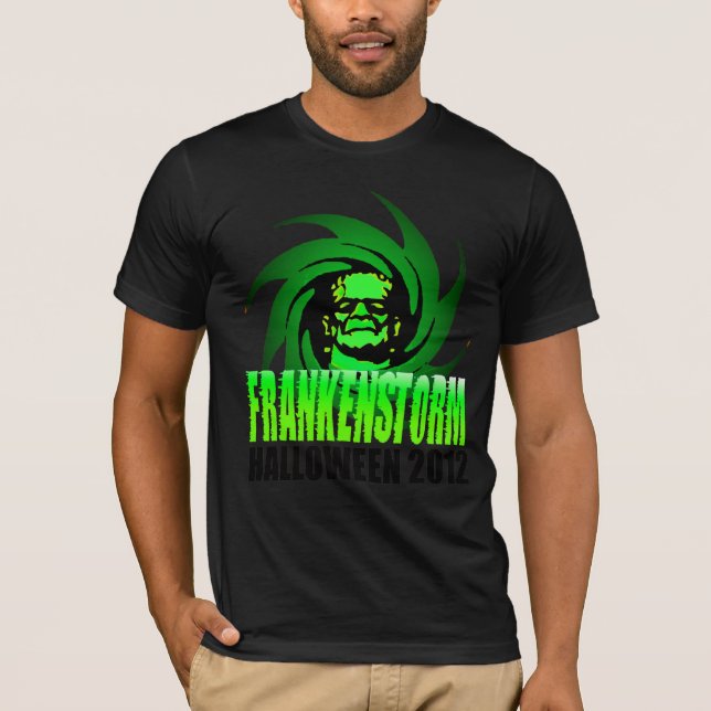 FRANKENSTORM (Hurrikan Sandy) Halloween 2012 T-Shirt (Vorderseite)