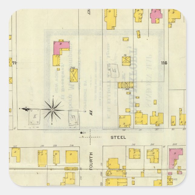 Frankfort, Kentucky 5 Quadratischer Aufkleber (Vorderseite)
