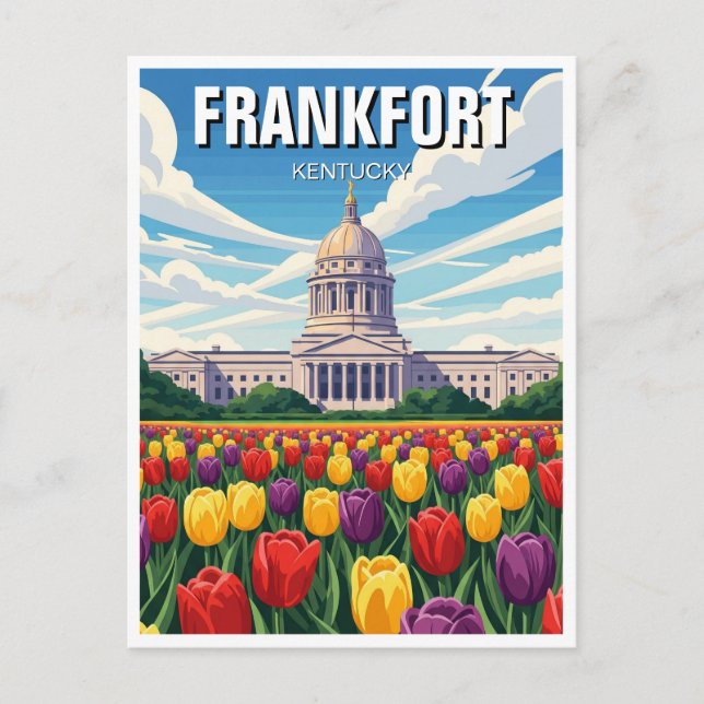 Frankfort Kentucky Postcard Staat Hauptstadt Postkarte (Vorderseite)
