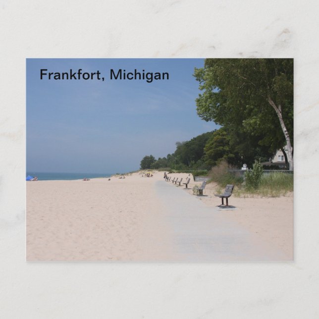 Frankfort Michigan Lakeshore Postcard Postkarte (Vorderseite)