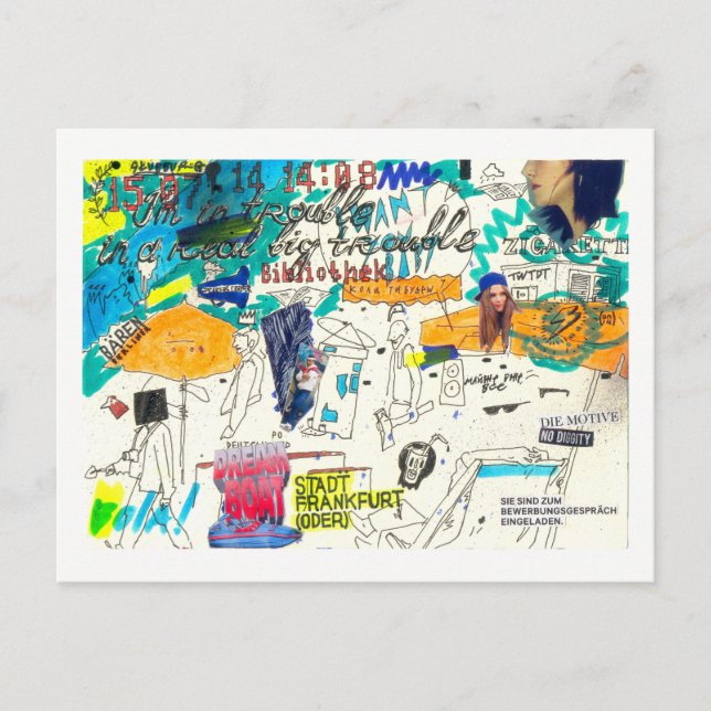 Frankfurt a. M. d) Oder Postkarte (Vorderseite)