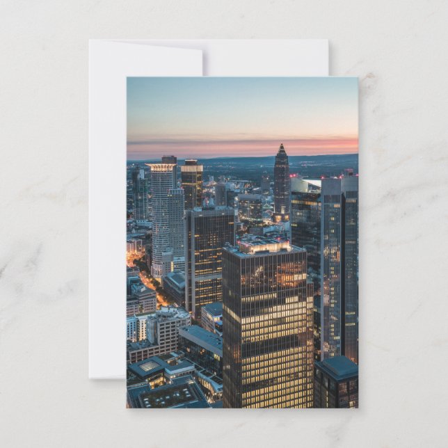 Frankfurt am Main Deutschland Karte (Vorderseite)