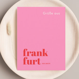 Frankfurt am Main Deutschland moderne Stadt Postkarte