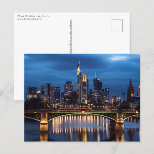 Frankfurt am Main Deutschland Postkarte