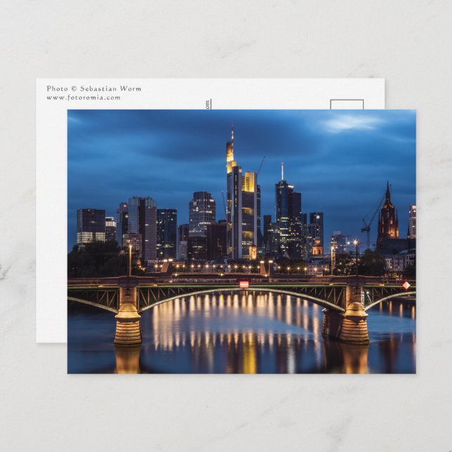 Frankfurt am Main Deutschland Postkarte (Vorne/Hinten)