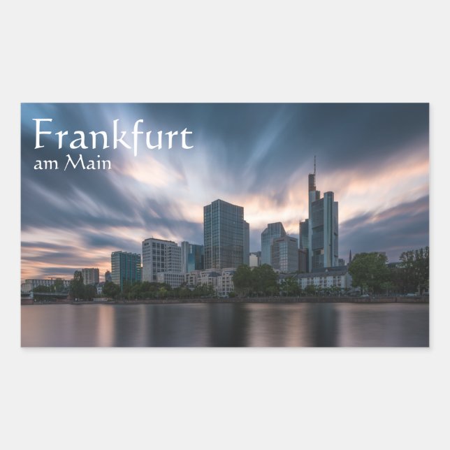 Frankfurt am Main Deutschland Rechteckiger Aufkleber (Vorderseite)