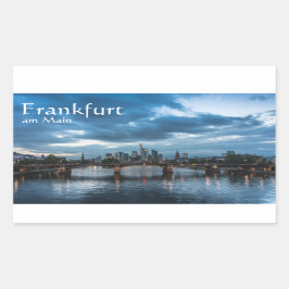 Frankfurt am Main Deutschland Rechteckiger Aufkleber