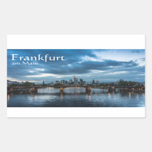 Frankfurt am Main Deutschland Rechteckiger Aufkleber