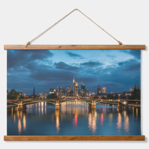 Frankfurt am Main Deutschland Wandteppich Mit Holzrahmen