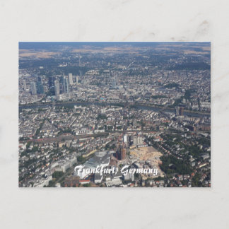 Frankfurt Deutschland aus dem Himmel Postkarte