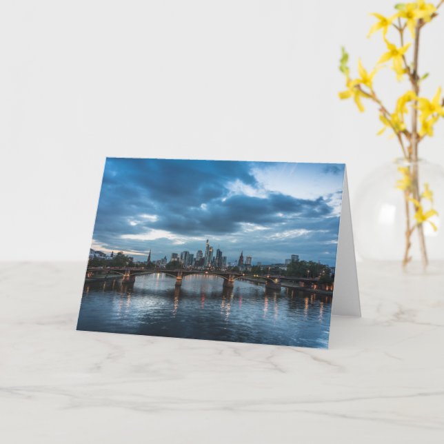 Frankfurt Deutschland Karte (Gelbe Blume)