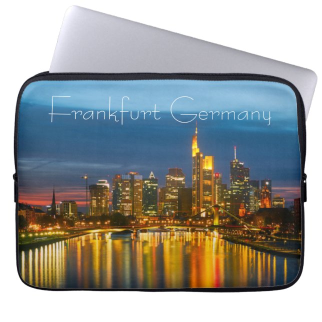 Frankfurt Deutschland Laptopschutzhülle (Vorderseite)