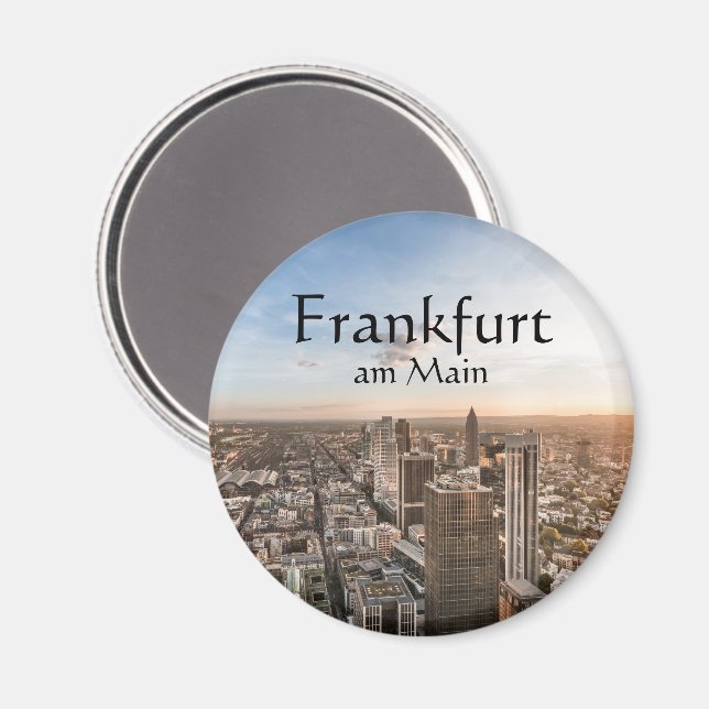 Frankfurt Deutschland Magnet (Vorderseite/Rückseite)