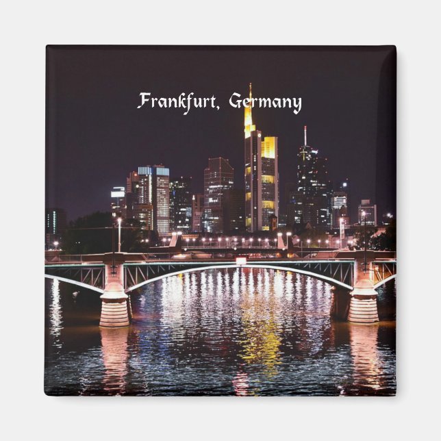 Frankfurt, Deutschland Magnet (Vorne)