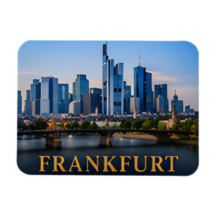 Frankfurt Deutschland Moderne Skyline Reiseziel Magnet
