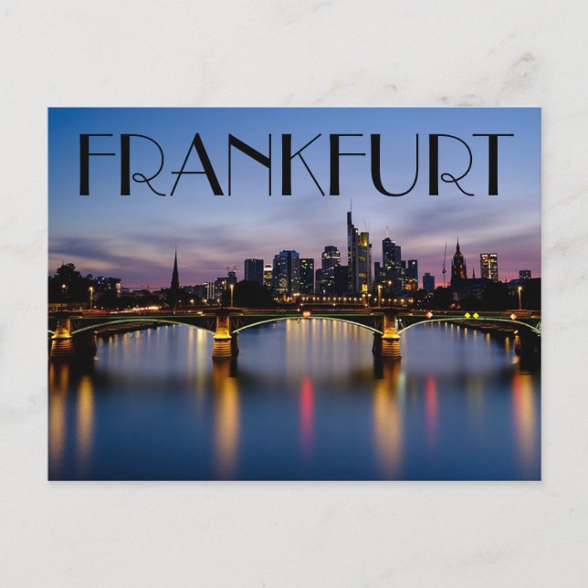 Frankfurt Deutschland Postkarte (Vorderseite)