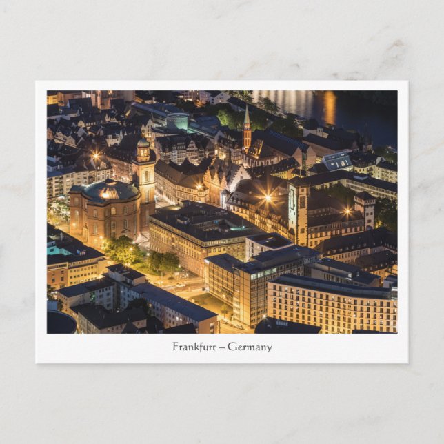 Frankfurt Deutschland Postkarte (Vorderseite)
