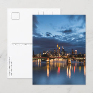 Frankfurt Deutschland Postkarte