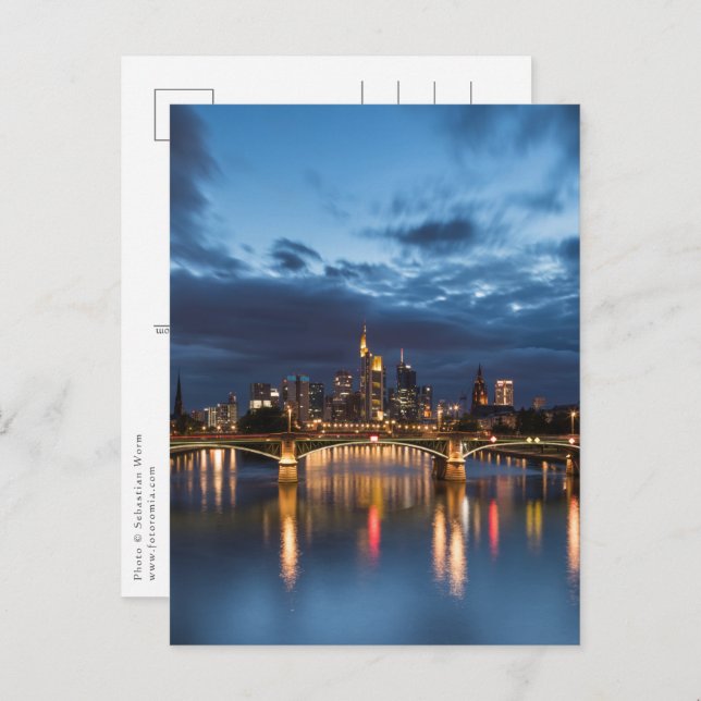 Frankfurt Deutschland Postkarte (Vorne/Hinten)