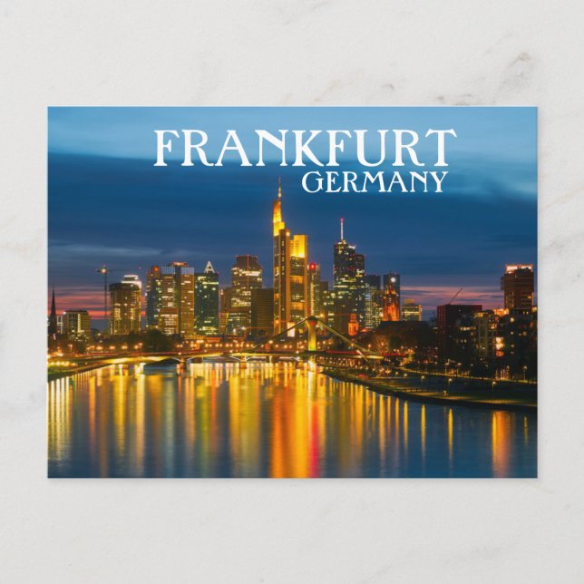 Frankfurt Deutschland Postkarte (Vorderseite)