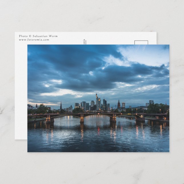 Frankfurt Deutschland Postkarte (Vorne/Hinten)