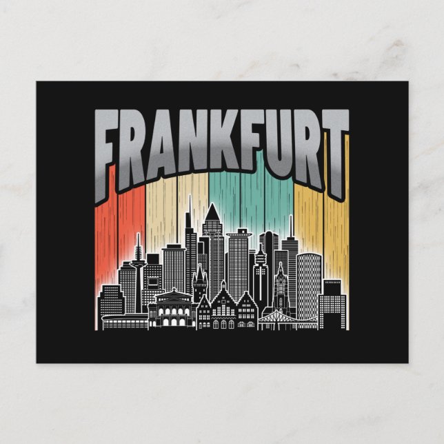 Frankfurt Deutschland Postkarte (Vorderseite)