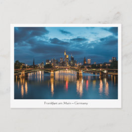 Frankfurt Deutschland Postkarte