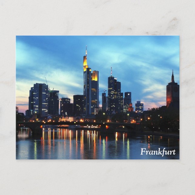 Frankfurt, Deutschland Postkarte (Vorderseite)