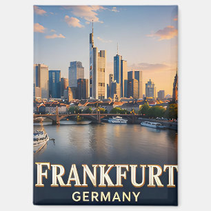 ✈️ Frankfurt Deutschland Reise Geschenk 🌆 Magnet