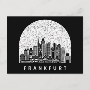 Frankfurt Deutschland Skyline Postkarte