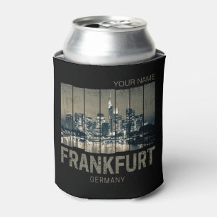 Frankfurt Deutschland Skyline Retro Vintage Souven Dosenkühler