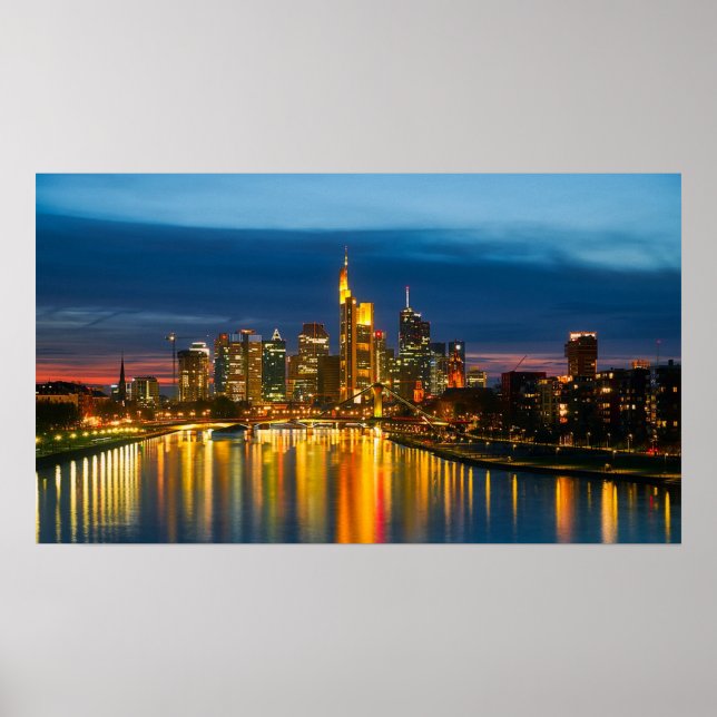 Frankfurt Deutschland Stadtbild Poster (Vorne)