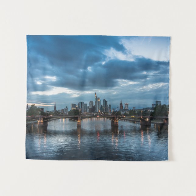 Frankfurt Deutschland Wandteppich (Vorderseite (Horizontal))