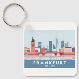 Frankfurt Germany Pastel Travel Schlüsselanhänger