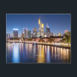 Frankfurt, Germany skyline Feiertagspostkarte<br><div class="desc">Frankfurt,  Germany scenic skyline photograph.</div>
