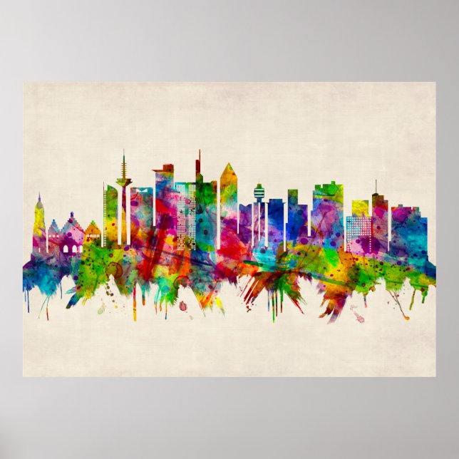 Frankfurt Germany Skyline Poster (Vorne)