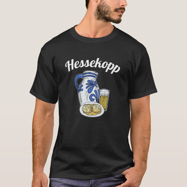 Frankfurt Hessen Apple Wine Sprichwort Hessekopp F T-Shirt (Vorderseite)