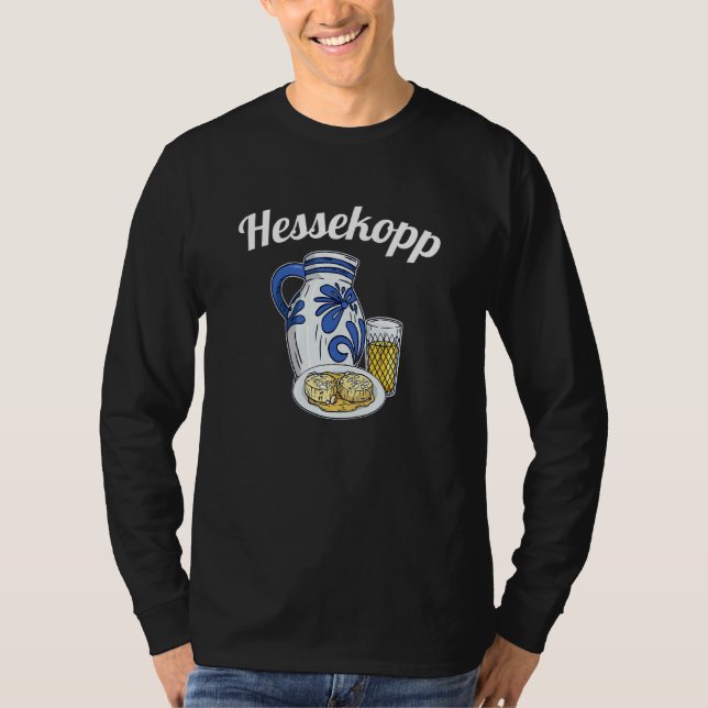 Frankfurt Hessen Apple Wine Sprichwort Hessekopp F T-Shirt (Vorderseite)
