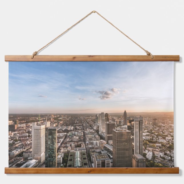 Frankfurt/Main Wandteppich Mit Holzrahmen (Vorne)