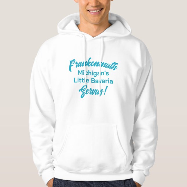 Frankfurt-Michigan Printed Hoodie (Vorderseite)