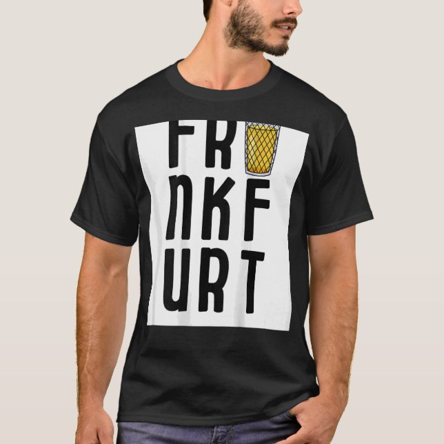Frankfurt ohne Apfelglas T-Shirt (Vorderseite)