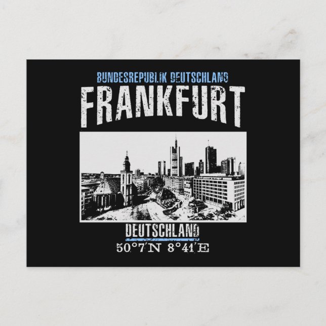 Frankfurt Postkarte (Vorderseite)