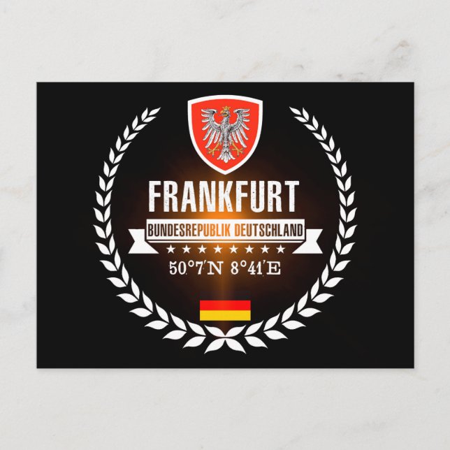 Frankfurt Postkarte (Vorderseite)