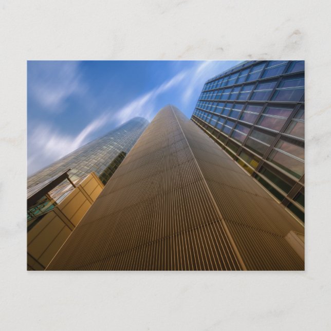 Frankfurt - Postkarte "Wolkenkratzer" (Vorderseite)